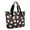 Black Christmas Santa, variant on Tote Bag for Women - Gray Christmas Cardinal Bird Pattern Shoulder Bag - Large Utility Work Duffle Bag with Zipper Handbag for Travel, Work, Sprots