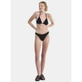 thumbnail image 2 of No Boundaries Women's Herringbone Crinkle Bikini Bottoms, Sizes XXS-XXL, 2 of 5