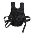 thumbnail image 1 of Pet Front Backpack Breathable Chest Puppy Bag Portable Dog Travel Backpack Carrier with Adjustable Buckle for Hiking Camping Black S, 1 of 1