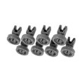 thumbnail image 3 of 8 X Dishwasher Universal Upper Basket Wheels (compatible With Electrolux Zanussi Aeg Favorit Juno Privileg, 3 of 5