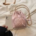 thumbnail image 3 of Bolso tipo cartera informal para mujer, bolso tipo cubo versátil de cuero PU, bolso diario para niñas al aire libre, 3 of 7