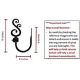 thumbnail image 2 of TEJATAN - Curtain Holdbacks for Draperies - Set of 2 (1 Pair), Black)(Curtain tiebacks Hook, Curtain tieback Hooks for Curtains, Curtain Pull Backs, Curtain pullbacks), 2 of 4