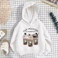 thumbnail image 2 of JAJAHO Kids Girls Hoodies 3-12Y Long Sleeve Cute Cartoon Cat Printed Hooded Sweatshirts Lightweight Fall Pullover Tops, 2 of 3