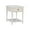 White, variant on Pemberly Row Transitional Solid Wood Side Table in Natural Brown