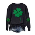 thumbnail image 5 of Clothing 2025 Yajing Oversized Sweatshirt for Women Crewneck Sweatshirts Women St. Pa Trick's Day Sh Amrock Casual Sweatshirt M Black, 5 of 5