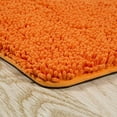 thumbnail image 2 of Lavish Home 67-18-O Memory Foam Shag Bath Mat, Orange - 2 Piece, 2 of 2
