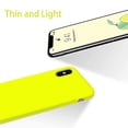 thumbnail image 2 of Liquid Silicone Gel Rubber Full Body Protection Shockproof Case for iPhone Xs/iPhone X，Anti-Scratch&Fingerprint Basic-Cases，Compatible with iPhone X/iPhone Xs, (Fluorescent Yellow), 2 of 5