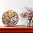 thumbnail image 2 of YAZAOO Decorative Wall Clock Size：25cm Golden Blossom Garden Design Pattern Clock, 2 of 10