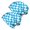 Cyan and White Wavy Checkered Pattern, variant on Blue Wavy Checkered Pattern 2 Pack Slouchy Beanie Hat, Warm Winter Skull Cap with Stretchy Fabric & Soft Texture, Stretchy Polyester Gifts for Birthday Christmas Thanksgiving