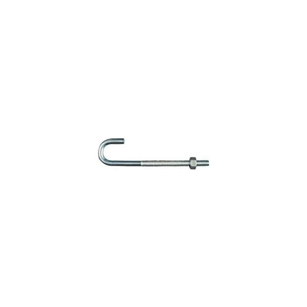 Tornillo en forma de J chapado en zinc Bolt National Hardware de 5/16 pulgadas x 13 cm