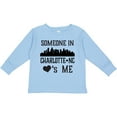 thumbnail image 3 of Inktastic Charlotte North Carolina Someone Loves Me Boys or Girls Long Sleeve Toddler T-Shirt, 3 of 5