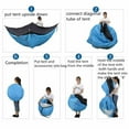 thumbnail image 2 of clleylise 2 Person Instant Pop Up Camping Tent, Outdoor Easy Set Up Automatic Family Travel Tent, Waterproof Backpacking Shelter Tent, 78 inch Blue, 2 of 9