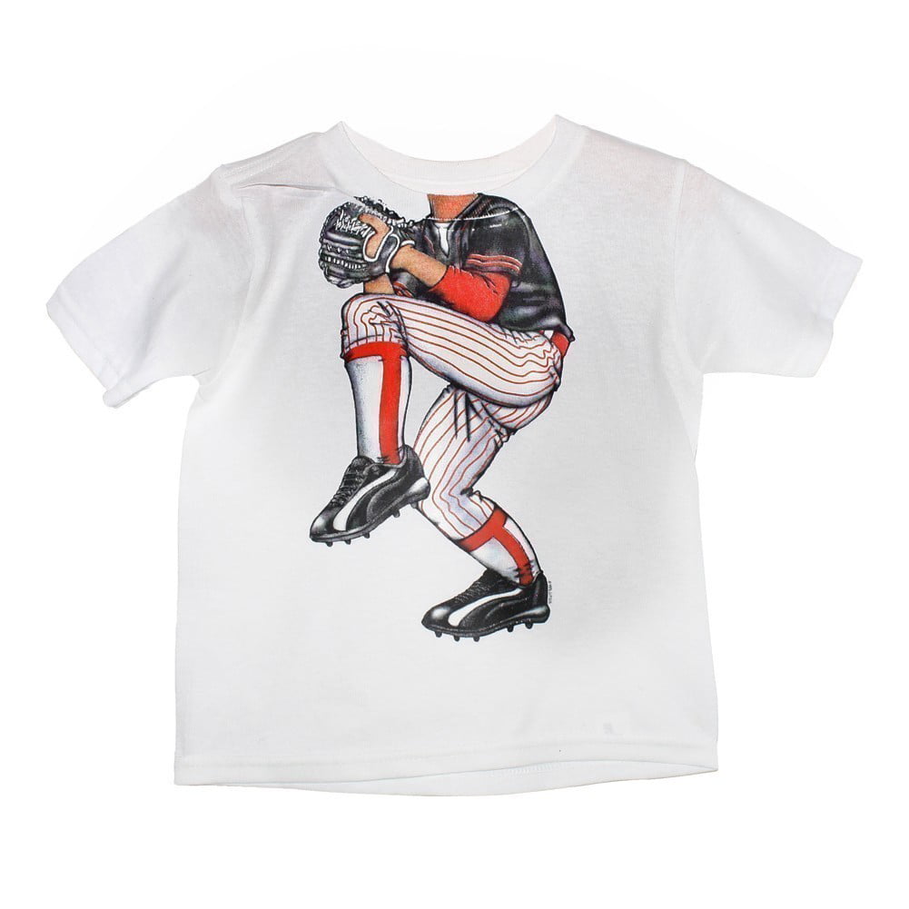 Baseball Pitcher Kids Tee Shirt Pick Size & Color 2T-XL 