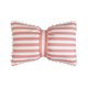 thumbnail image 2 of Almohada lumbar de terciopelo a rayas con lazo desmontable | Cojín decorativo de 50 x 33 cm para sofá, cama y oficina | Funda y relleno extraíbles, 2 of 6