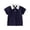 Navy, variant on lnmuld Back to School Boys Girls Kids Short Sleeve Solid Contrast Collar Cuff Two Button Pique Polo Shirts Breathable School Uniform Tops Size:5-6 Years