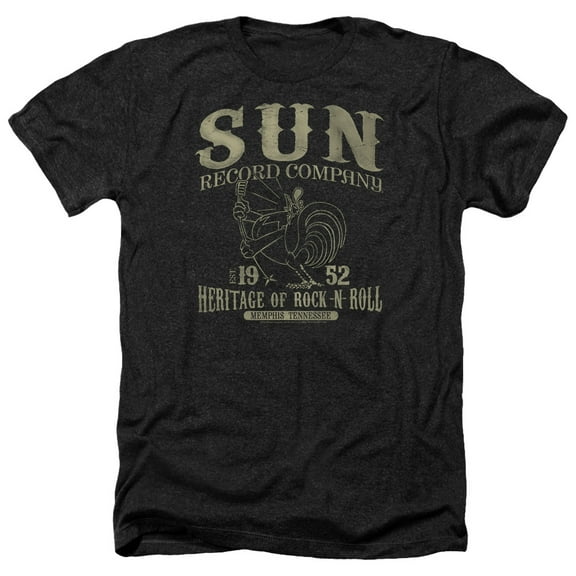 Sun Records - Rockabilly Bird - Heather Short Sleeve Shirt - XXX-Large