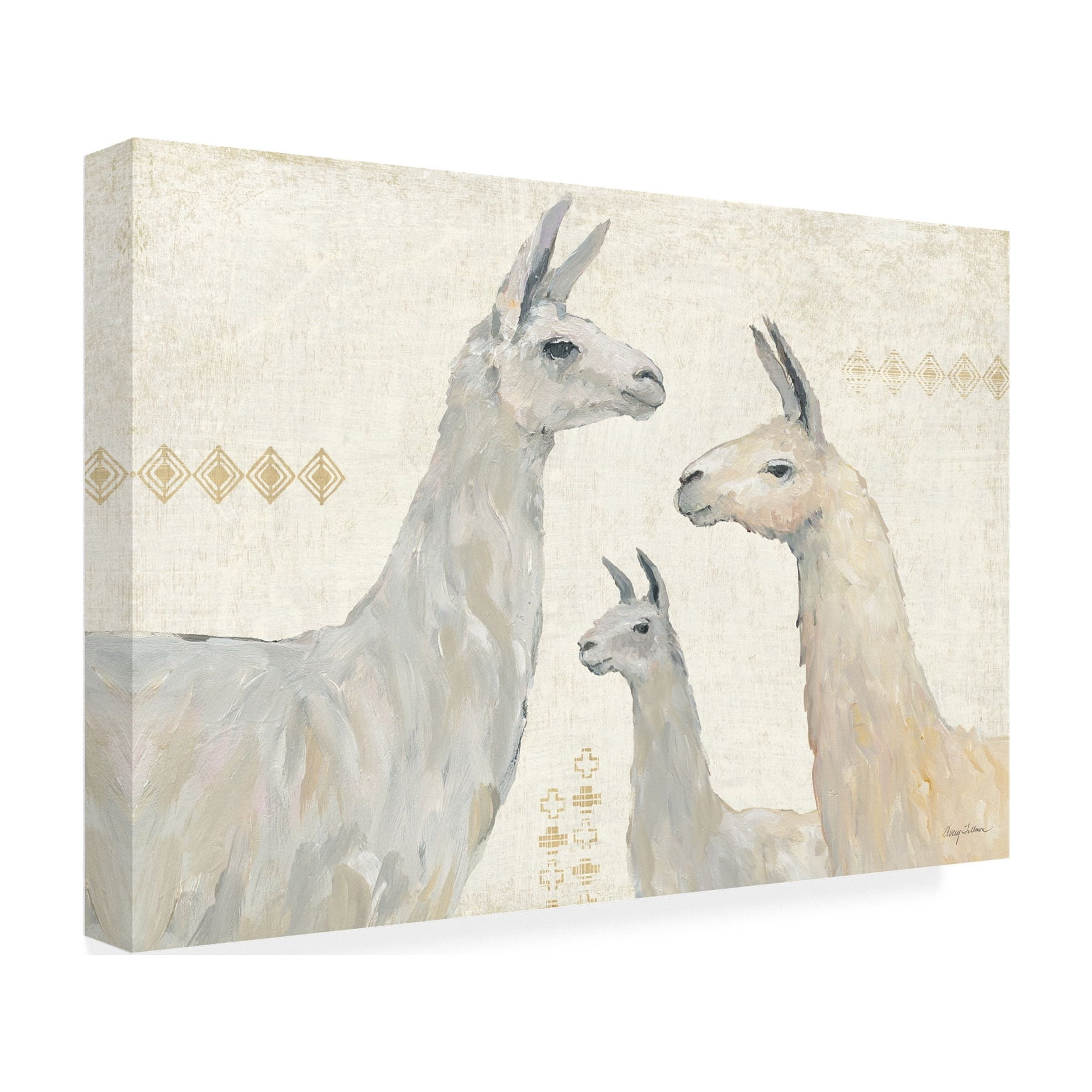 Trademark Fine Art 'Llama Land IV' Canvas Art by Avery Tillmon
