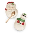 thumbnail image 2 of Soporte para cucharas Lenox 882206, muñeco de nieve navideño, de porcelana, 2 of 5