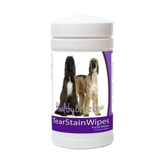 Healthy Breeds 840235152637 Afghan Hound Tear Stain Wipes