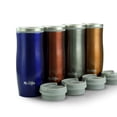 thumbnail image 2 of Mr. Coffee Kendrick 4 Piece Stainless Steel 10 Ounce Thermal Travel Tumbler Cup Set in Assorted Colors, 2 of 9