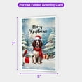 thumbnail image 5 of Merry Christmas English Springer Spaniel Enjoys Woofmas Winter Xmas Holiday 5x7in Folded Greeting Card Springers Dog Lover Gifts Single Note Card with Envelope - 02022, 5 of 5