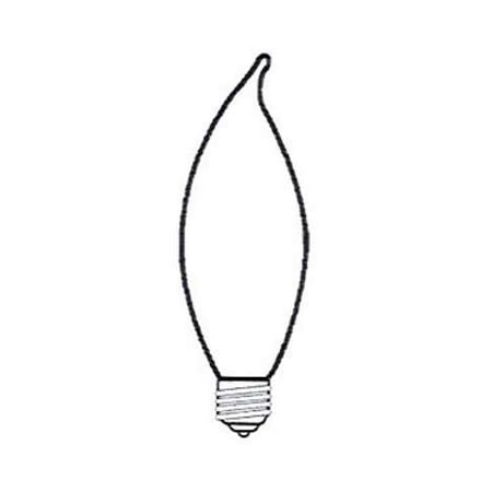 

B&P Lamp® Ca-8 Flame Tip 15W Candelabra Bulb Frost