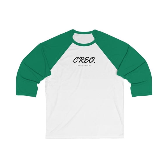Creo "Create your World" Unisex 3/4 Sleeve Baseball Tee