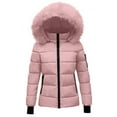 thumbnail image 2 of jsaierl Womens Winter Coats with Faux Fur Hood Thick Winter Jacket Sherpa Lined Overcoat Mid-Length Parka Snow Coat Outerwear, 2 of 8