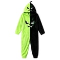 thumbnail image 2 of Green Halloween Costumes For Women Adult Polyester Pumpkin Pajamas Women,Oversized One Piece Jumpsuit,Winter Warm Plush Long Sleeve Loose Cozy Pajama 4XL, 2 of 5
