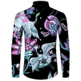 thumbnail image 3 of Camisa hawaiana con estampado de cachemira vintage para hombre, blusa de manga larga con solapa de flores, ropa informal de hip hop para hombre y mujer, ropa de fiesta cómoda para graduación, 3 of 5