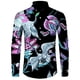 thumbnail image 1 of Camisa de moda para hombre, estampado 3D de flores de anacardo de cachemira, cuello vuelto, botones, manga larga, ropa de calle vintage para hombre y mujer, 1 of 6