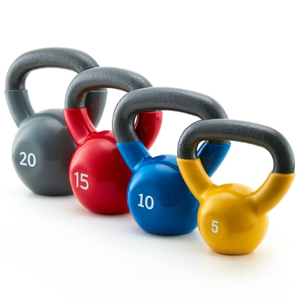 XPRT fitness 50 lb. Vinyl Kettlebell Set