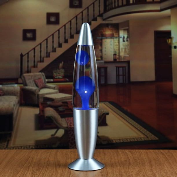 EDTara Metal Base Wax Lava Lamp Night Light For Bedroom Decor