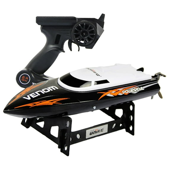 TISHITA 2,4 g Refroidissement par Eau Haute Vitesse RC Télécommande Radio Commande Bateau de Course Jouet Noir