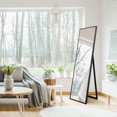thumbnail image 3 of 16" x 57" Grey Washed Full Length Floor Mirror with Adjustable Easel, 3 of 6