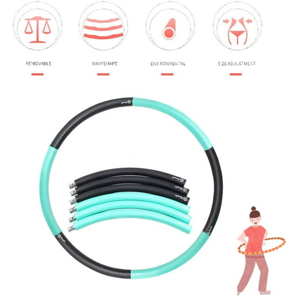 Fitness Hula Hoop for Weight Loss Hula Hoop Series for Weight Loss Tires with Foam Weights Weighted Hula Hoop for Fitness