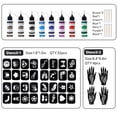 thumbnail image 2 of Kit de tatuaje temporal Funtigee de 8 tintas de color con plantillas y bastoncillos, 2 of 6