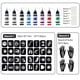 thumbnail image 2 of Kit de tatuaje temporal Funtigee de 8 tintas de color con plantillas y bastoncillos, 2 of 6