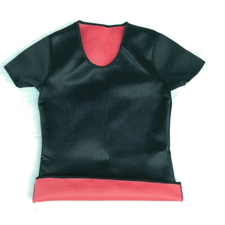 Sauna T-Shirt Weight Loss Exercise Sweat Absorbant Slimming Gym T-Shirt - S/M 2 Unit