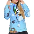 thumbnail image 5 of Lsque Bluey Pattern Casual Women's Hoodie,Hooded Sweatshirt with Kangaroo Pocket,Pullover Hoodie with Eye-catching Drawstrings-Small, 5 of 8