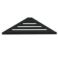 thumbnail image 1 of Estante de esquina para ducha triangular sin perforaciones, estante triangular para baño montado en la pared Negro, 1 of 8