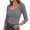 Gray women's fall winter tops a1, variant on thefnos Women's Fall Winter Square Neck 3/4 Sleeve Ribbed Knit Tops Slim Fit Casual Basic Pullover Blouses Solid Color Dressy Trendy Clothes, Blue S