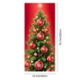 thumbnail image 3 of Christmas Element Prints Door Cover, 35 X 71 inch Xmas Tree Door Banner for Holiday Backdrop Party Supplies, 3 of 6