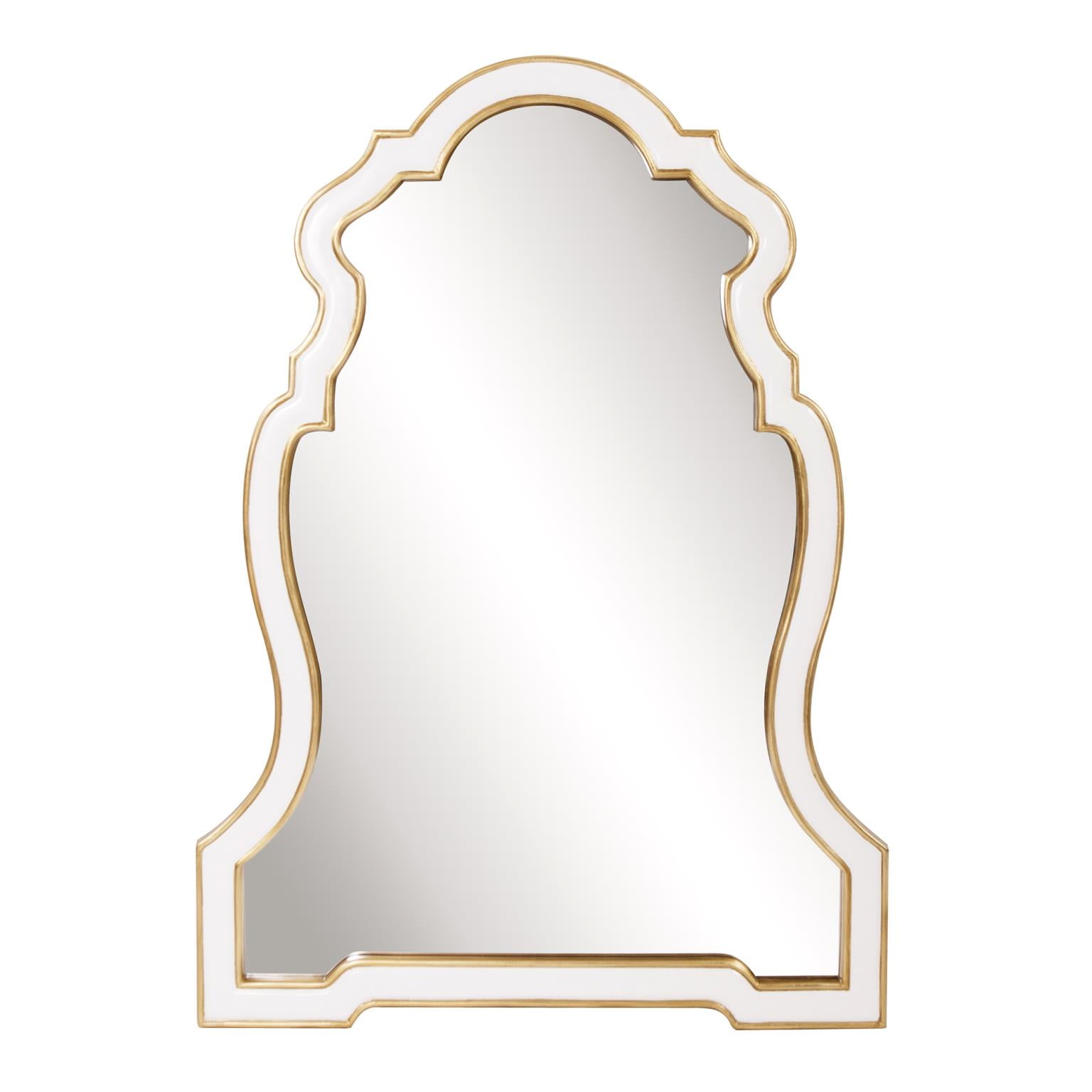 Tyler Dillon Cleopatra White Resin Keyhole Wall Mirror - A/N