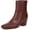 Bordo Red, variant on Women's Saydie Ankle Boot Bordo Red Leather 11M