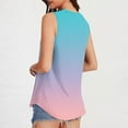 thumbnail image 4 of CYRBOKO Women's Tank Tops, Vacation Soft Summer Crew Neck Sleeveless Shirts Mint Green Size L, 4 of 7