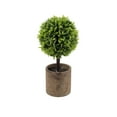 thumbnail image 2 of RuiJiao Artificial Green Grass Ball Potted, Fake Shrubs Ball Plant Decoration, Faux Small Boxwood Topiary, Home Office Desk Table Room, 2 of 6