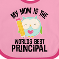 thumbnail image 4 of Inktastic School Principal Mom Boys or Girls Baby Bib, 4 of 4