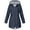 Navy, variant on Rain Jacket Women Waterproof and Lightweight Hooded Raincoat Outdoor Windbreaker Warm Winter Softshell Jacket Coat for Camping, Travel, Travel, Hiking, and Everyday Wear