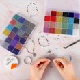 thumbnail image 3 of Glass Seed Beads 35000pcs Jewelry Making Kit Alphabet Letter Beads Name Bracelets, 3 of 5